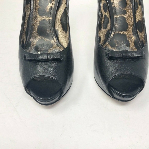 Dolce & Gabbana Heel Leather Pump Bow Black - Picture 6 of 8